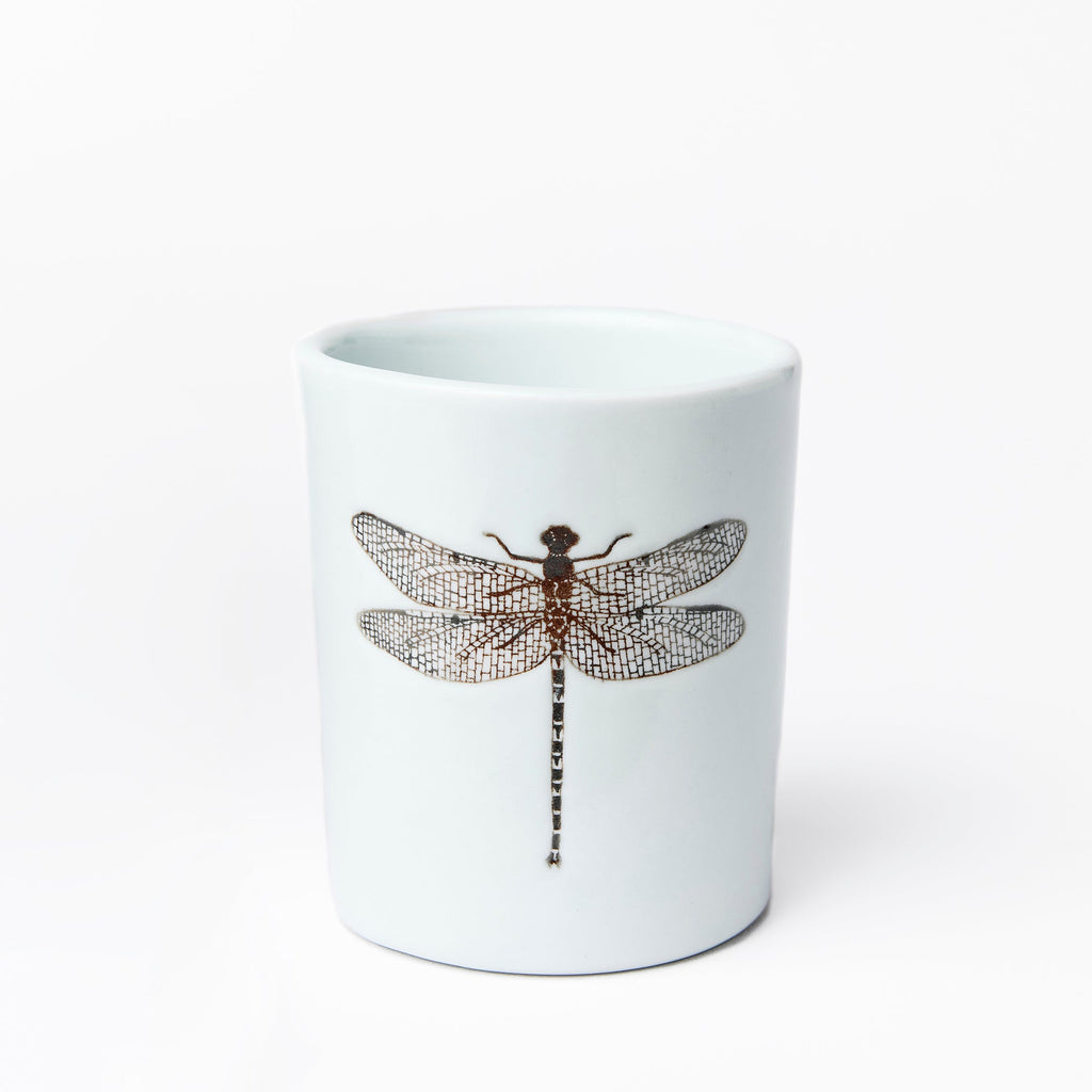 Grande Tasse Libellule Blanche