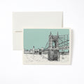 Carte de correspondance Pont de Roebling céladon