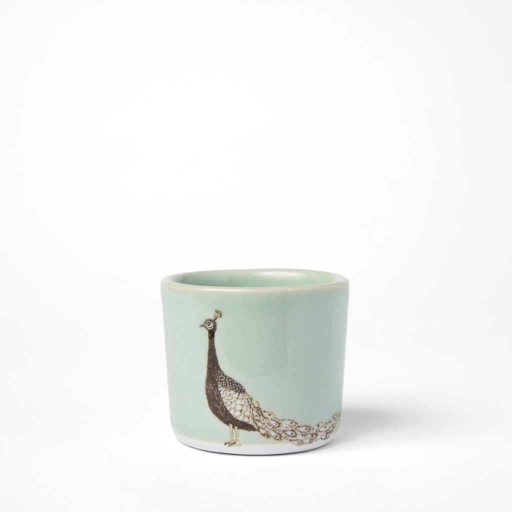 Petite Tasse Paon Céladon