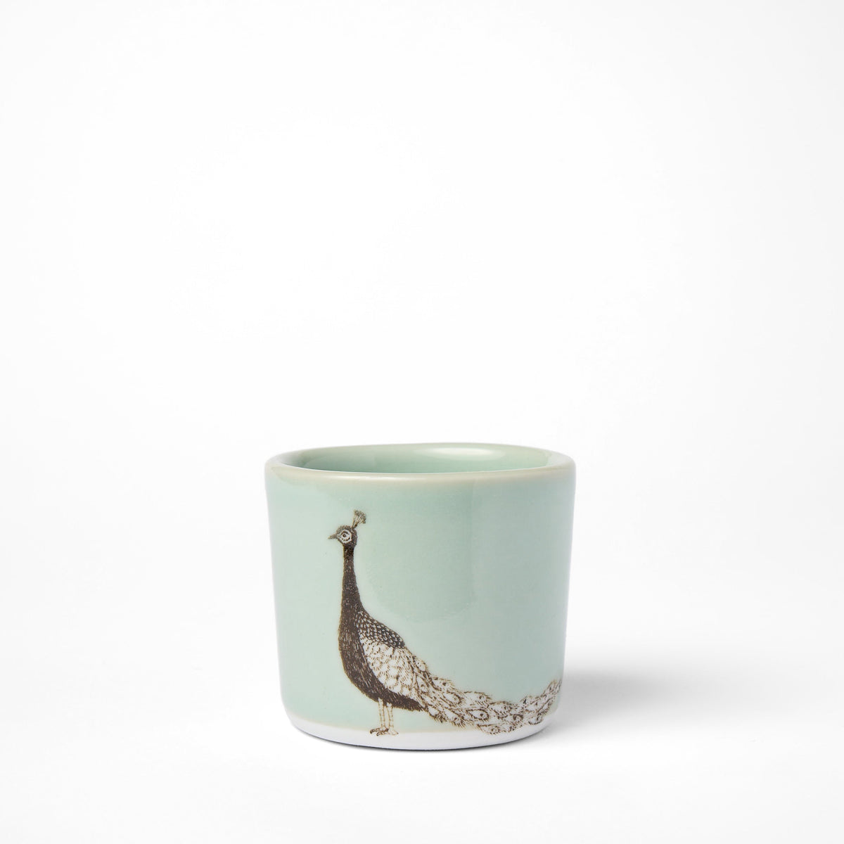 Petite Tasse Paon Céladon