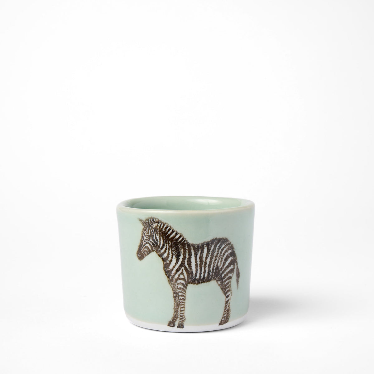 Petite tasse zèbre céladon