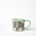 Petite tasse bison Céladon