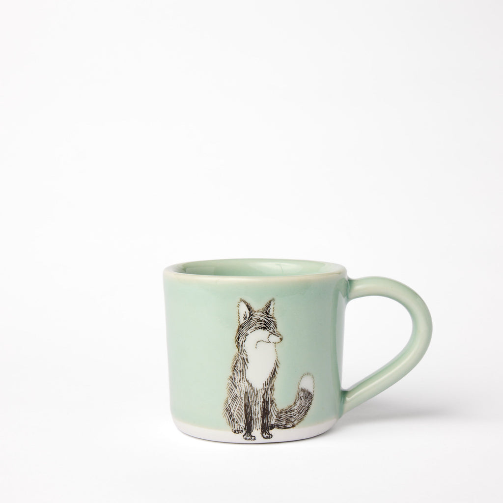 Petite tasse Renard Céladon