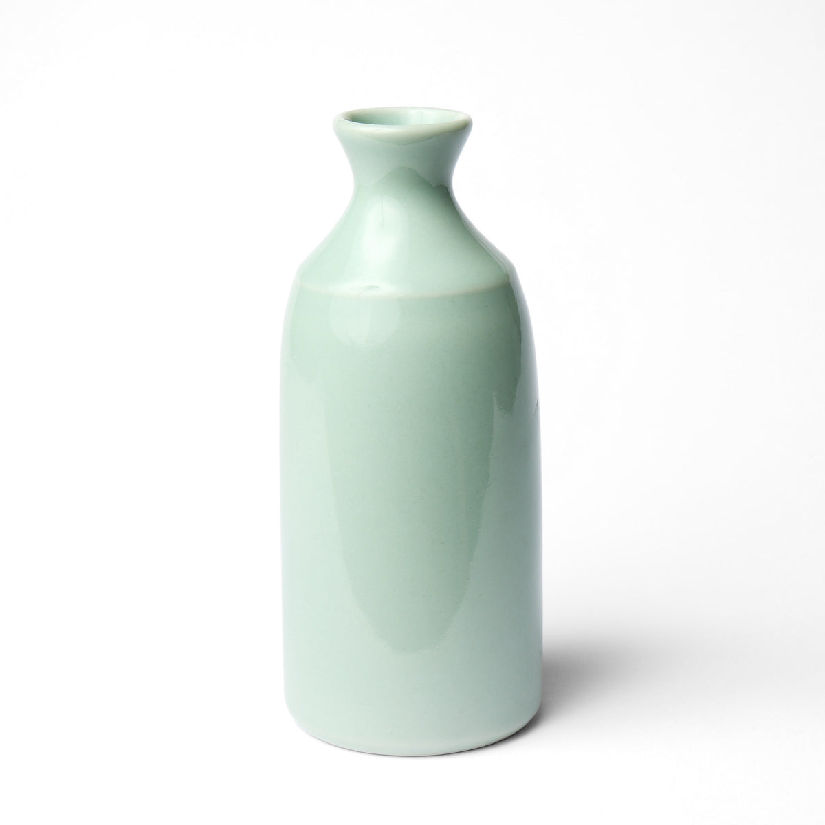 Bouteille de saké rosace céladon