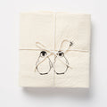 Serviette double Pingouin et Lune