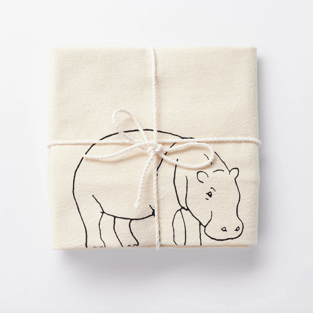 Serviette Hippopotame