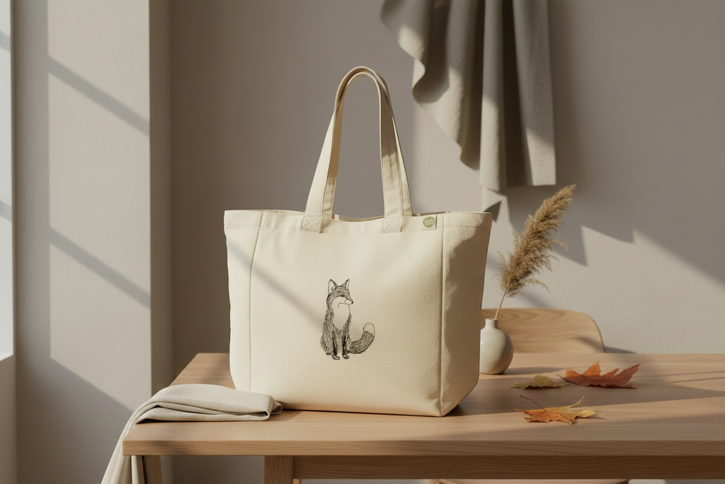 Fox Tote Bag - Enriched Indoor Scene