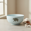 Large White Bear Bowl 室内场景图